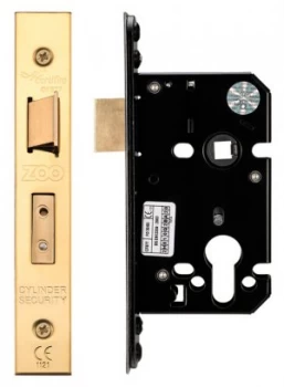 Image of Euro Profile Sashlock 76mm Brass