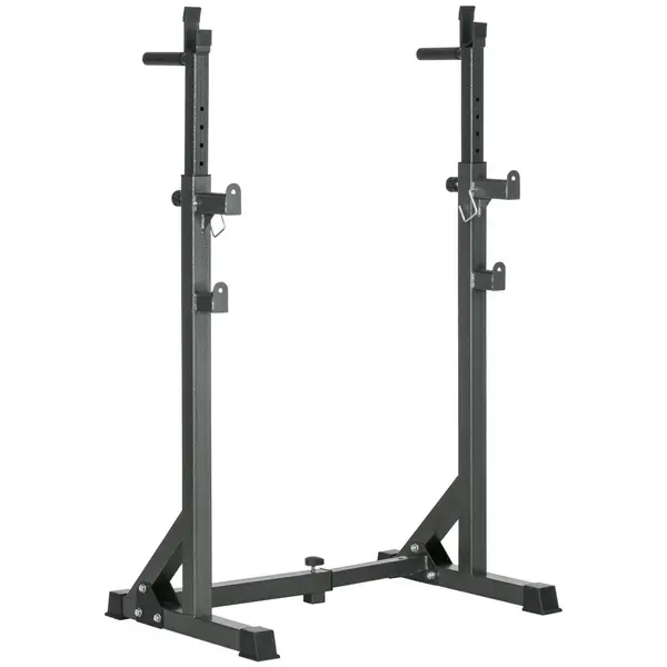 Image of Heavy Duty Squat Rack Adjustable Weight Barbell Stand for Home Gym