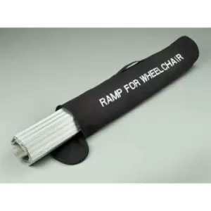 Image of Nrs Healthcare 1M Mobility Care Roll Up Portable Ramp - Silver