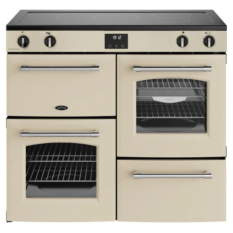 Image of Belling BEL RCA FARMHOUSE 100EI CRM 11833 100cm Induction Range Cooker - CREAM BEL RCA FARMHOUSE 100EI CRM