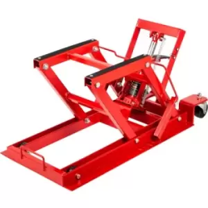 Image of Vevor Motorcycle Jack Motorcycle Scissor Jack 1,500lbs Motorcycle Lift Table Red