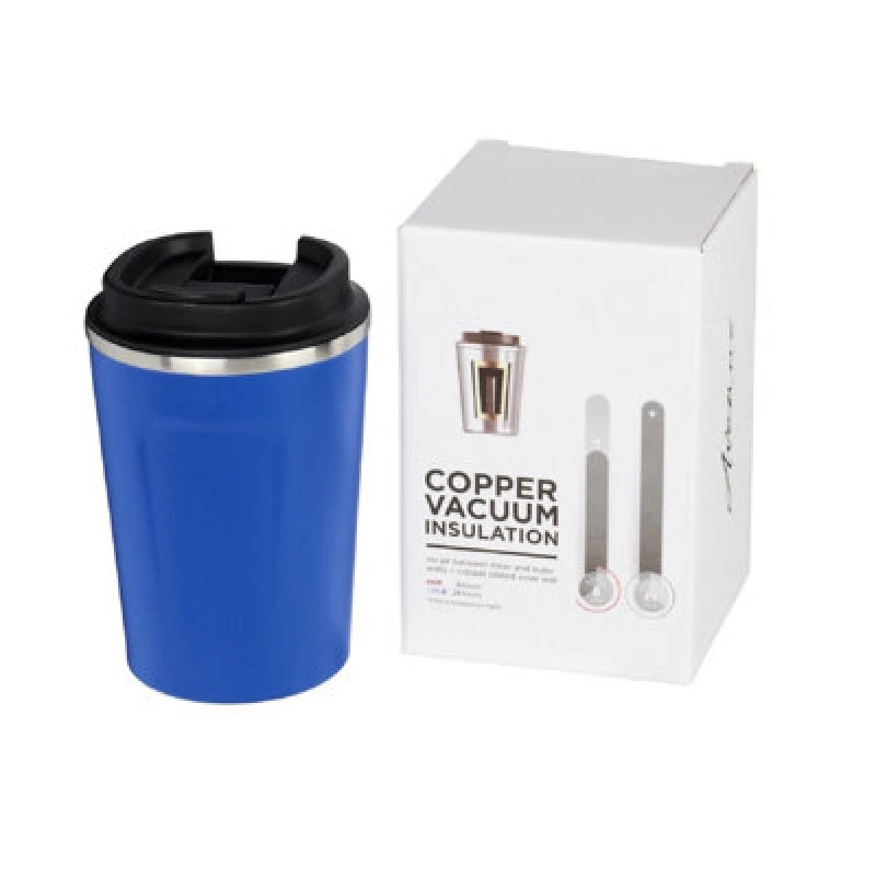Image of Avenue Avenue Thor 360 ml Leak-Proof Copper Vacuum Tumbler in Blue Blue One Size Unisex 5059444186493