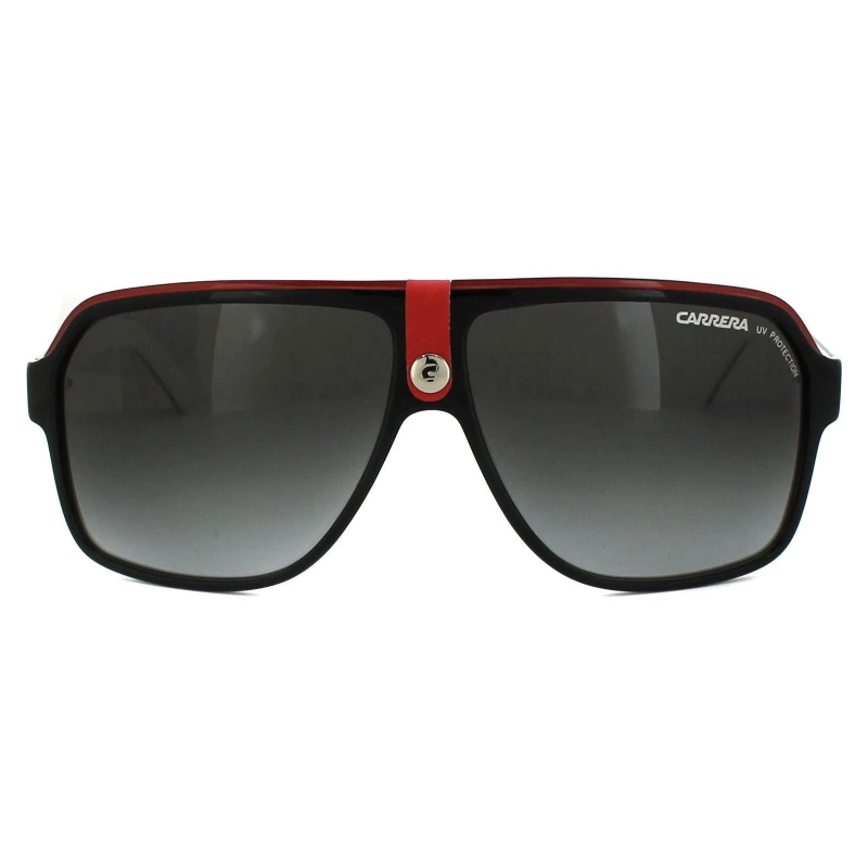 Image of Carrera Aviator Black & White Black Gradient Sunglasses Black male