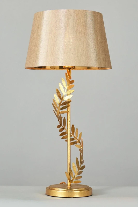 Image of BHS Lighting Brookby Stem Table Lamp Gold unisex