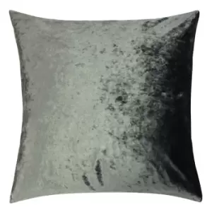 Image of Romeo Velvet Cushion Pewter, Pewter / 55 x 55cm / Polyester Filled