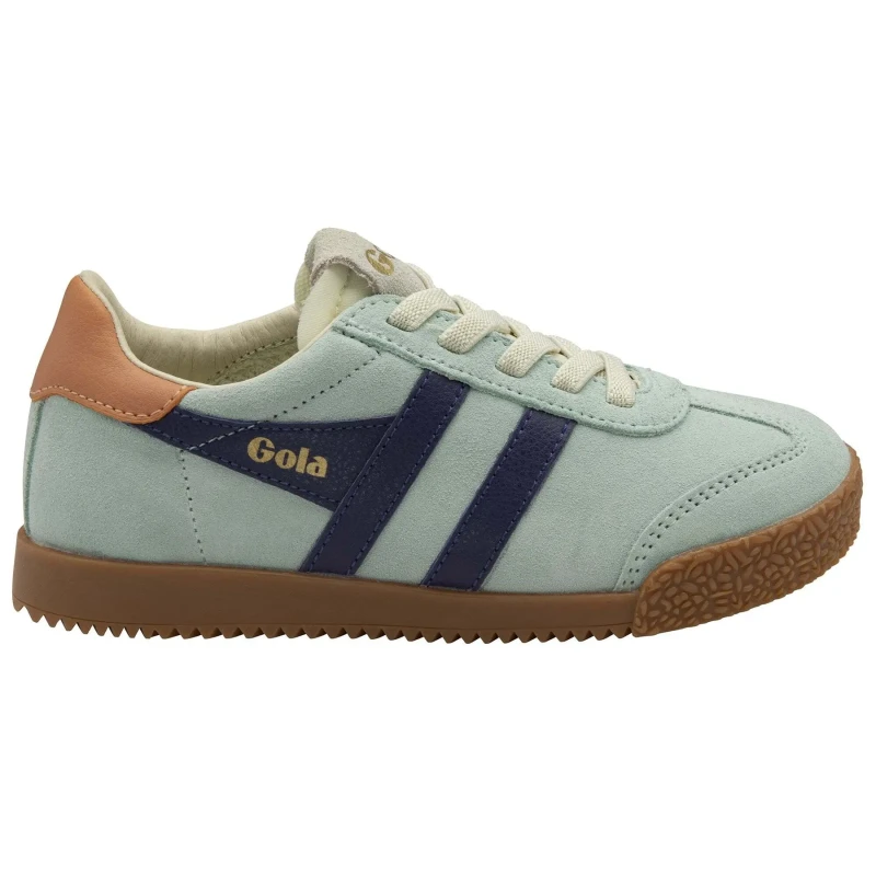 Image of Gola Lace-up suede trainers for kids Gola Elan Gris Male 30