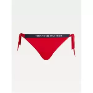 Image of Tommy Hilfiger Logo Bikini Briefs - Red