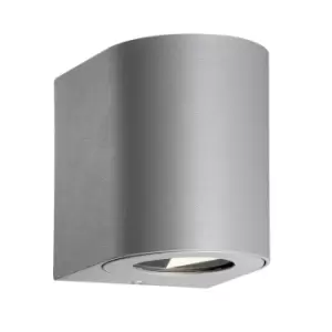 Image of Canto LED Dimmable Outdoor Up Down Wall Lamp Grey, IP44, 2700K
