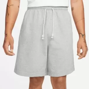 Image of Nike Dri-Fit Si Fleece 8" Shorts, Dk Grey Heather/Pale Ivory, Male, Shorts, DQ5712-063