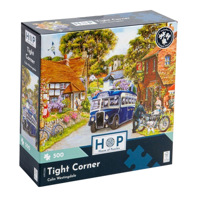 Image of The House Of Puzzles Tight Corner, 500 Piece Jigsaw Puzzle Multi unisex