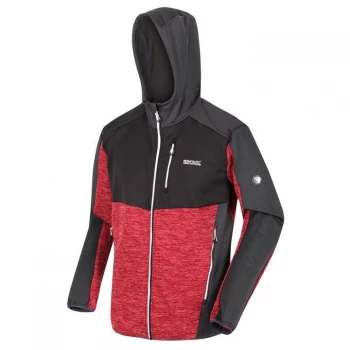 Image of Regatta Cadford Full Zip Fleece Hoodie - ChinseRd/Ash