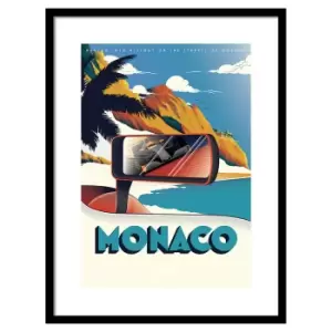 Image of The Art Group Zoom F1 (Monaco) Pre Framed- 60x80cm