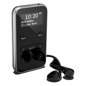 Image of MOVE R3 BLACK Lightweight Rechargeable Personal DABFM Radio in Black