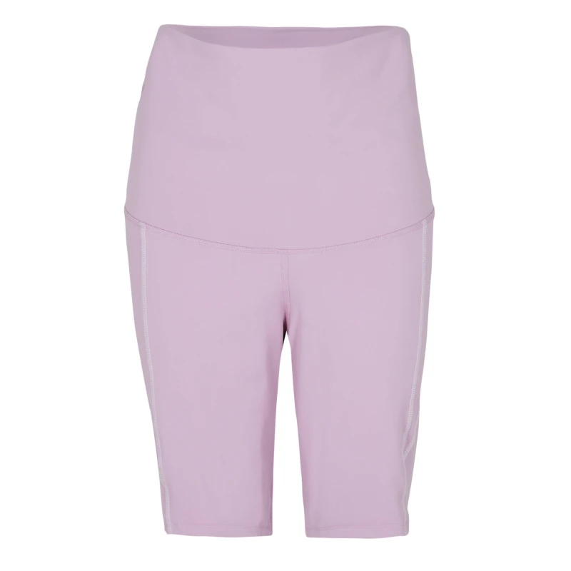 Image of Reebok Maternity Gym Shorts Womens - Pink Pink 4