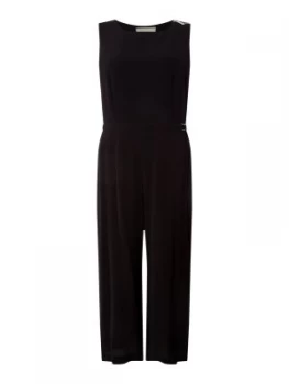 Image of Michael Kors D ring belt jumpsuit Black