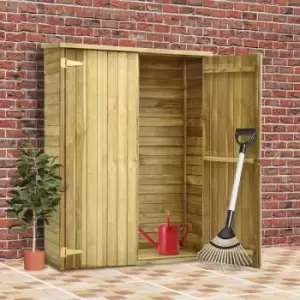 Image of Vidaxl - Garden Tool Shed Impregnated Pinewood 123x50x171cm - Brown