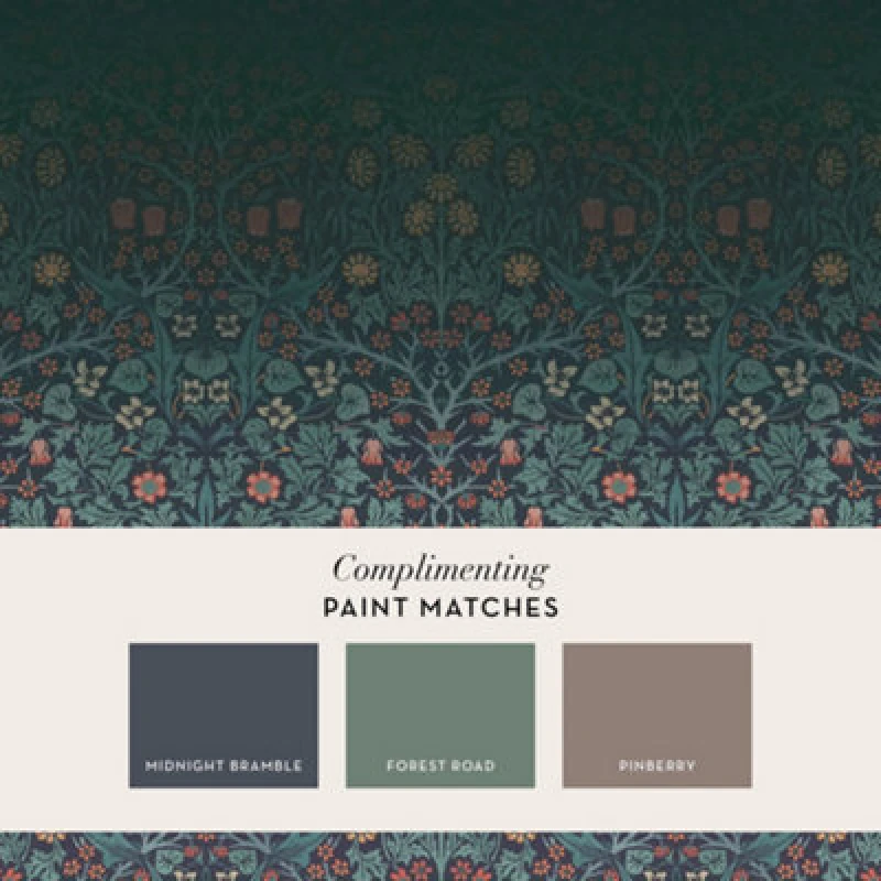Image of William Morris Blackthorn Wall Mural
