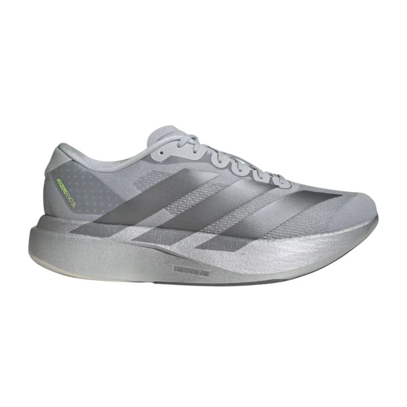 Image of Adidas Adizero Evo SL Shoes Silver Gray AW25, Size UK 10.5