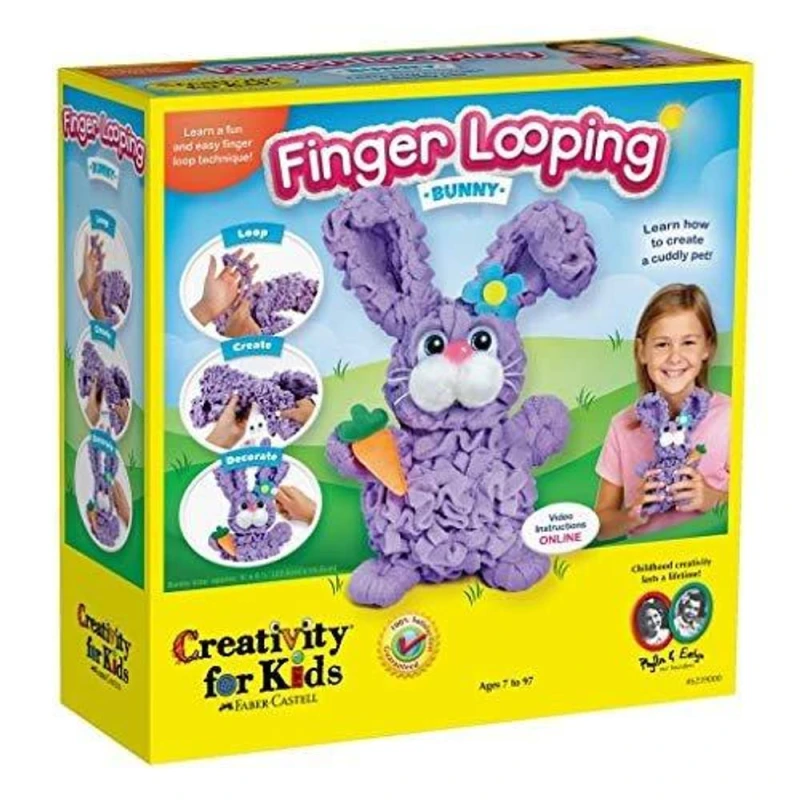 Image of Creativity for Kids Finger Looping Bunny Multicolor Unisex