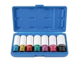 Image of Laser Tools 6723 Alloy Wheel Nut Socket Set 7pc 1/2"D