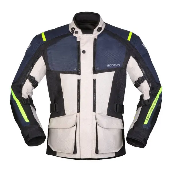 Image of Modeka Varus Jacket Light Grey Blue Size M