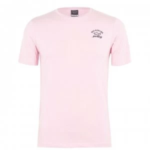 Image of Paul And Shark Crew Logo T Shirt - Baby Pink
