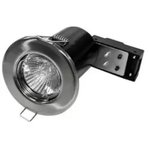 Image of Fixed Fire Rated Downlight - Brushed Steel IP20