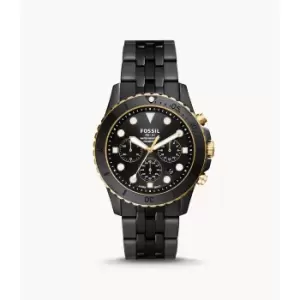 Image of Fossil Mens Fb-01 Chronograph Ceramic Watch - Black