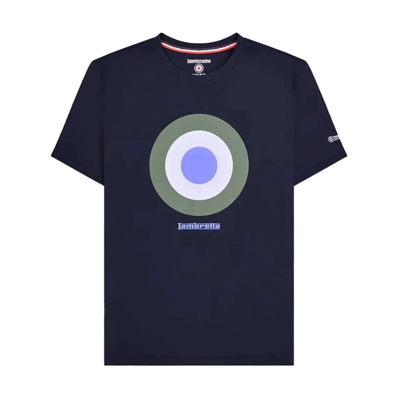 Image of Lambretta Mens Target T-Shirt in Navy Size: 2XL Navy Male 2XL