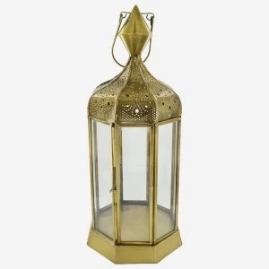 Image of Brass Antique Morroccan Lantern 40cm