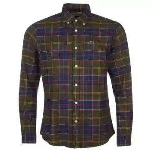 Image of Barbour Mens Kyeloch Tailored Shirt Classic Tartan Large