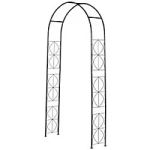 Image of OutSunny Garden Arch 844-281 Black 2300 x 1140 x 300 mm