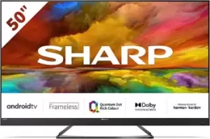 Image of Sharp 50" 4T-C50EQ3KM2AG Smart 4K Ultra HD LED TV