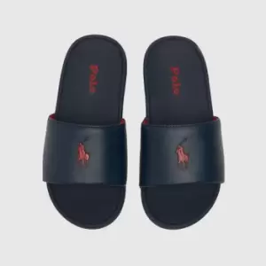 Image of Polo Ralph Lauren Navy & Red Cayson Boys Junior Sandals