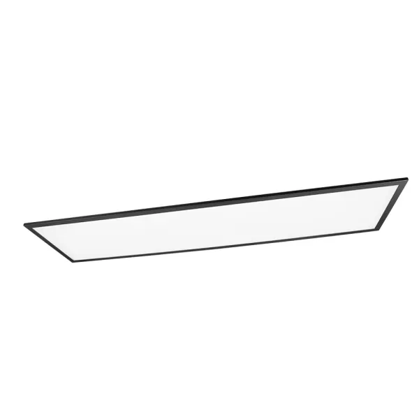 Image of Gamma Modern 119cm LED Semi Flush Light Black Matt 2700-6500K Remote control