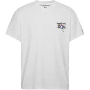 Image of Tommy Jeans Tjm Rlxd Back Logo Sport-Tee - White