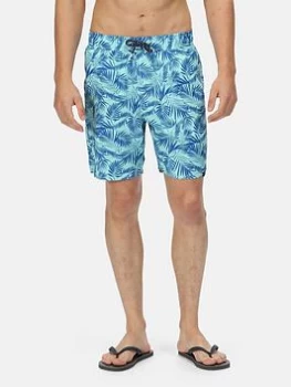 Image of Regatta Hamza Swim Shorts - Green, Size S, Men