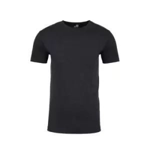 Image of Next Level Adults Unisex Suede Feel Crew Neck T-Shirt (M) (Heather Charcoal)