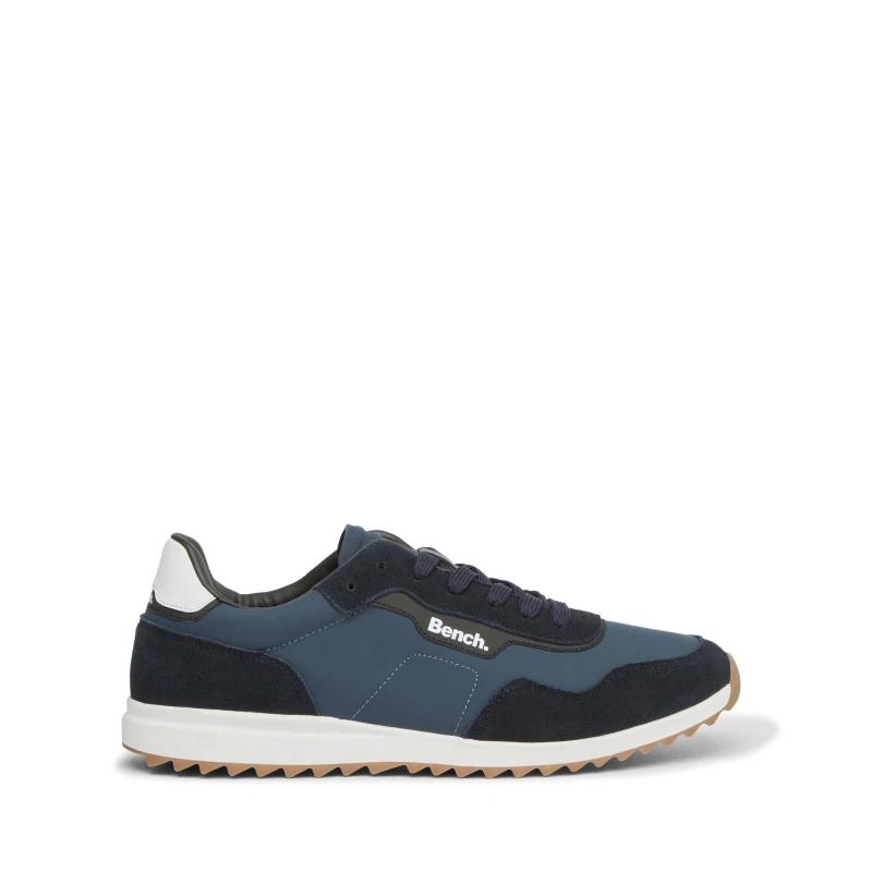 Image of Bench Mens Brooke Low-Top Trainers Navy male 7 (41)