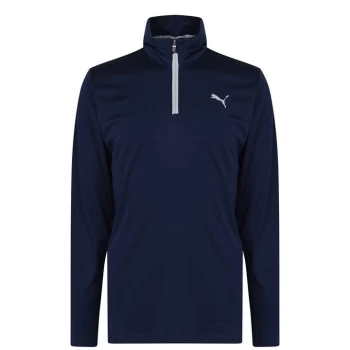 Image of Puma Icon Zip Top Mens - Blue