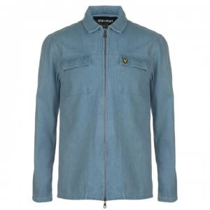 Image of Lyle and Scott Lyle Denim Overshirt Mens - Z365 LIGHT Blue