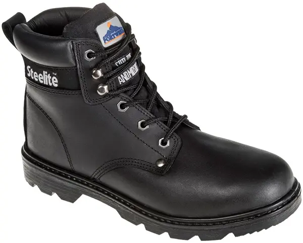 Image of Portwest Steelite S3 Thor Water Resistant Safety Boots FW11BKR41 Colour: Black