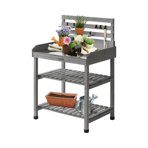 Image of VegTrug Potting Table Grey