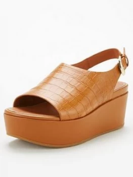 Image of Fitflop Eloise City Wedge Sandal - Light Tan