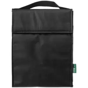 Image of Bullet Triangle Non Woven Lunch Cooler Bag (One Size) (Solid Black)
