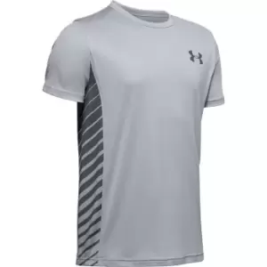 Image of Under Armour MK1 Short Sleeve Base Layer T Shirt Junior Boys - Grey
