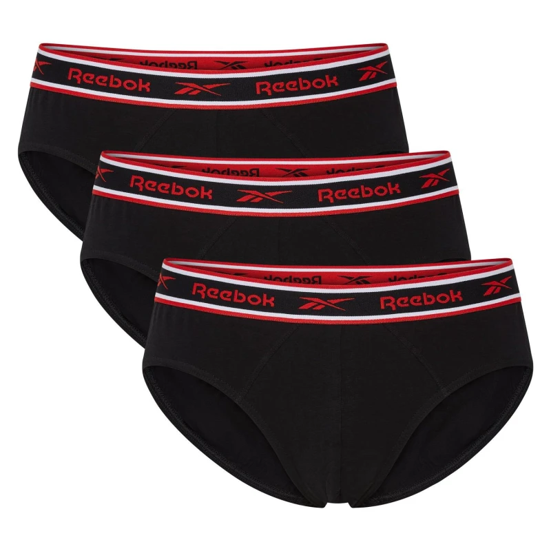 Image of Reebok Chase 3 Pack Brief Black male