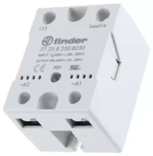 Image of Finder 25 A SPNO Solid State Relay, Zero Crossing, Heatsink, 280 V ac Maximum Load