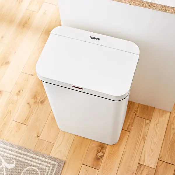 Image of Tower 50L Rectangular Sensor Bin White