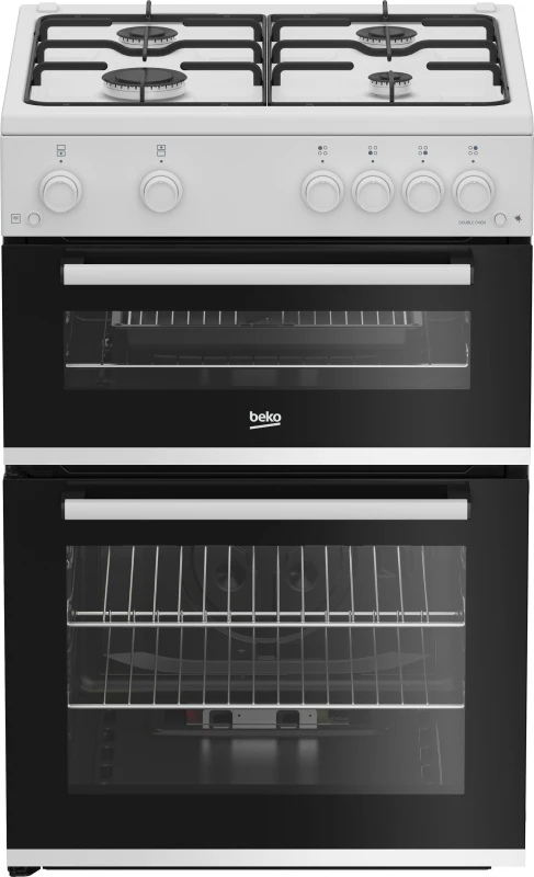 Image of Beko FDG6201W 60cm Gas Cooker - White - A/A+ Rated